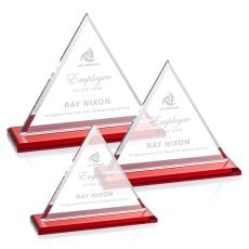 Dresden Red Pyramid Crystal Award - Awards and Trophies