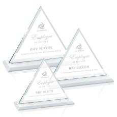 Dresden White Pyramid Crystal Award - Awards and Trophies