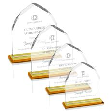 Montibello Amber Peaks Crystal Award - Crystal Awards