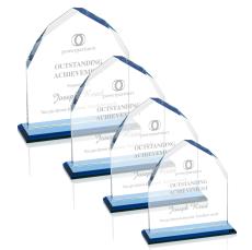 Montibello Sky Blue Peaks Crystal Award - Crystal Awards