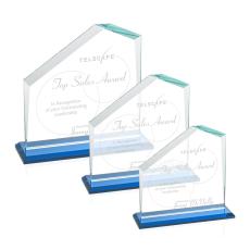 Fairmont Sky Blue  Peaks Crystal Award - Awards and Trophies
