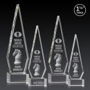 Springfield 3D Clear on Hancock Base Diamond Crystal Award