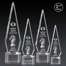 Springfield 3D Clear on Marvel Base Diamond Crystal Award - Crystal Awards