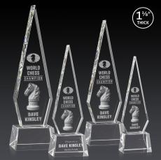 Springfield 3D Clear on Robson Base Diamond Crystal Award - Crystal Awards