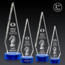 Springfield 3D Blue on Stanrich Base Diamond Crystal Award