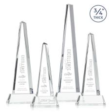 Majestic Tower Clear on Newhaven Base Towers Crystal Award - Crystal Awards