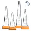 Majestic Tower Amber on Newhaven Base Towers Crystal Award