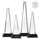 Majestic Tower Black on Newhaven Base Towers Crystal Award
