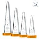 Majestic Tower Amber on Alberton Base Towers Crystal Award
