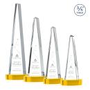 Majestic Tower Gold on Alberton Base Towers Crystal Award
