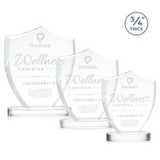 Employee Gifts - Scudo Shield on Alberton Base - Clear