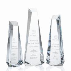 Employee Gifts - Rustern Obelisk Crystal Award