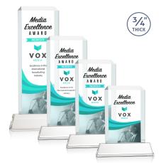 Dalton Full Color Clear on Newhaven Rectangle Crystal Award - Crystal Awards