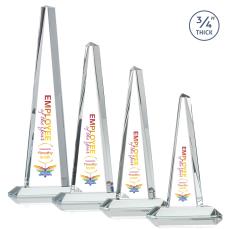 Majestic Tower Full Color Clear Towers Crystal Award - Crystal Awards
