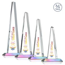 Majestic Tower Full Color Prismatic Towers Crystal Award - Awards and Trophies