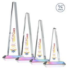 Majestic Tower Full Color Prismatic Towers Crystal Award - Full Color Imprint