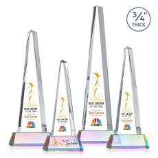 Majestic Tower Full Color Prismatic on Newhaven Towers Crystal Award - Awards and Trophies