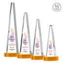 Majestic Tower Full Color Amber on Alberton Base Towers Crystal Award