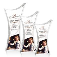 Keighley Full Color Peaks Crystal Award - Awards and Trophies