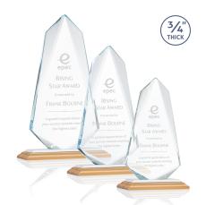 Sheridan Bamboo/White Unique Wood Award - Crystal Awards