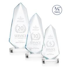 Sheridan Clear on Alberton Base Unique Crystal Award - Crystal Awards