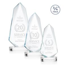 Sheridan Clear on Alberton Base Unique Crystal Award - Crystal Awards