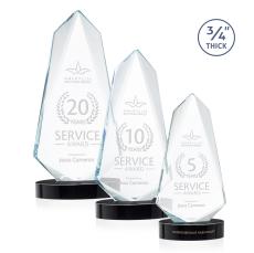 Sheridan Black on Alberton Oval Base Unique Crystal Award - Crystal Awards