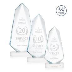 Sheridan White on Alberton Base Unique Crystal Award - Crystal Awards