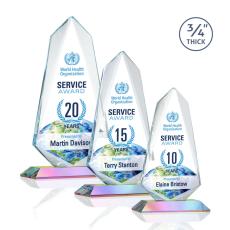 Sheridan Full Color Prismatic Unique Crystal Award - Full Color Imprint