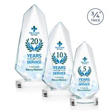 Sheridan Full Color Clear on Alberton Base Unique Crystal Award - Awards and Trophies