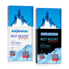 Cordova Full Color Rectangle Crystal Award - Crystal Awards