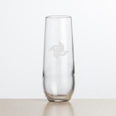 Ossington Stemless Flute - 8.5oz - Deep Etch - Corporate Gifts