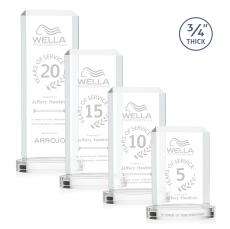 Dalton Clear on Alberton Base Rectangle Crystal Award - Crystal Awards
