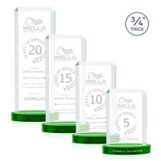 Dalton Green on Alberton Base Rectangle Crystal Award - Colored Crystal Awards