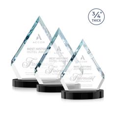 Apex Black on Alberton Base Diamond Crystal Award - Diamond Awards