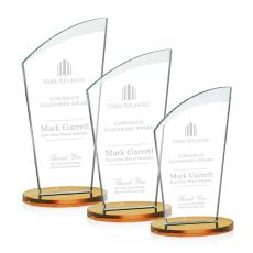 Tomkins Amber Peaks Crystal Award - Crystal Awards