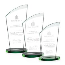 Tomkins Green Peaks Crystal Award - Colored Crystal Awards