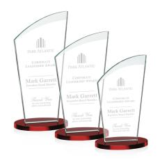 Tomkins Red Peaks Crystal Award - Colored Crystal Awards