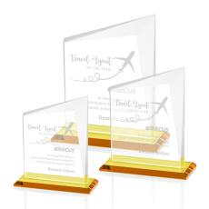 Bellamy Amber  Peaks Crystal Award - Crystal Awards