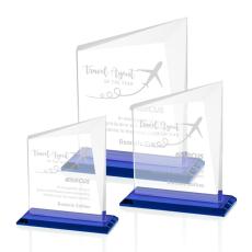 Bellamy Blue Peaks Crystal Award - Crystal Awards
