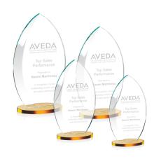Windermere Amber Flame Crystal Award - Awards and Trophies
