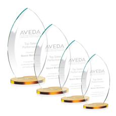 Windermere Amber Flame Crystal Award - Awards and Trophies