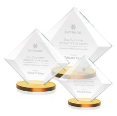 Teston Amber Diamond Crystal Award - Awards and Trophies