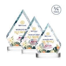 Apex Full Color Starfire  on Alberton Base Diamond Crystal Award - Awards and Trophies