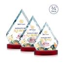 Apex Full Color Red on Alberton Base Diamond Crystal Award