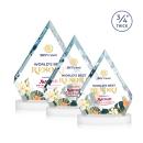Apex Full Color White on Alberton Base Diamond Crystal Award