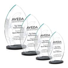 Windermere Full Color Black  Flame Crystal Award - Awards and Trophies
