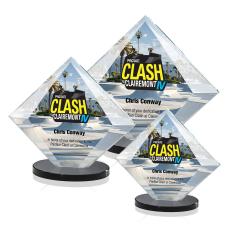 Teston Full Color Black Diamond Crystal Award - Awards and Trophies