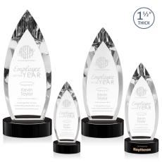 Fortier Black on Base Peaks Crystal Award - Crystal Awards