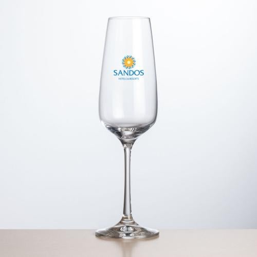 Corporate Gifts - Barware - Champagne Flutes - Oldham Flute - Full Color